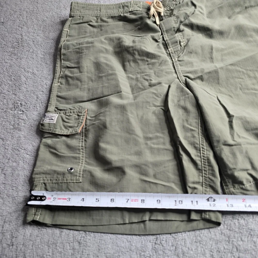 Polo Ralph Lauren Lined Swim Trunks Mens L Green Drawstring 9